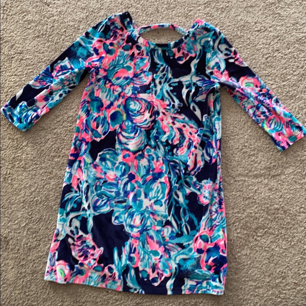 EUC Lilly Pulitzer Velvet Dress. Girls large